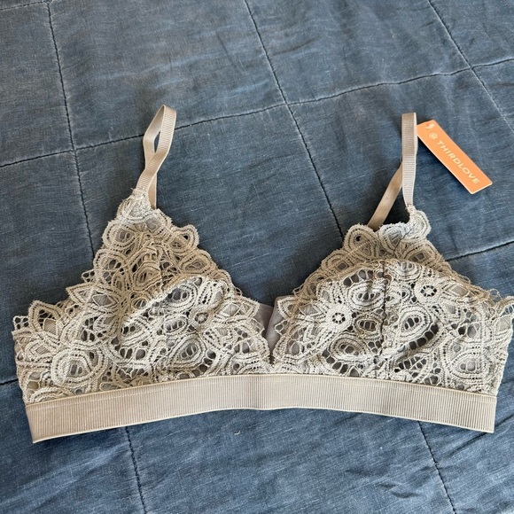 NWT ThirdLove Boho Lace Triangle Bralette Size Medium - Picture 3 of 7